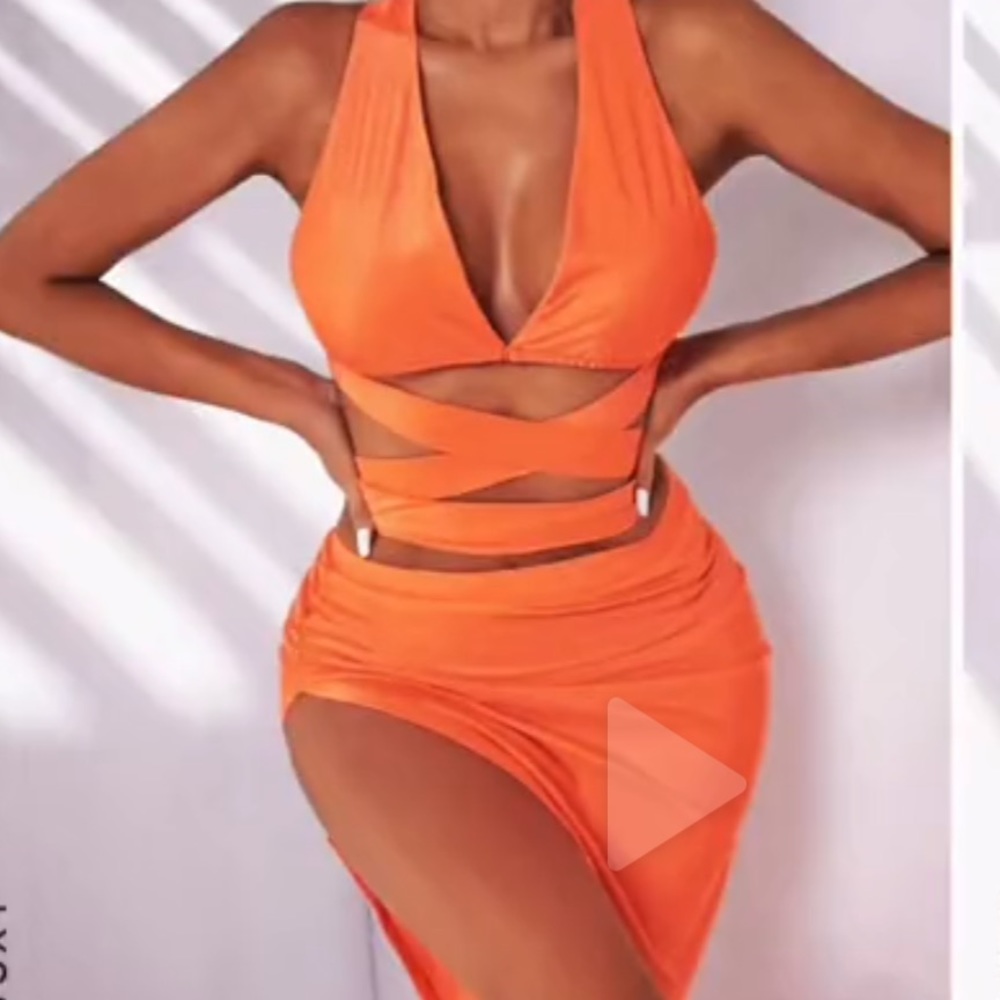 Orange dress